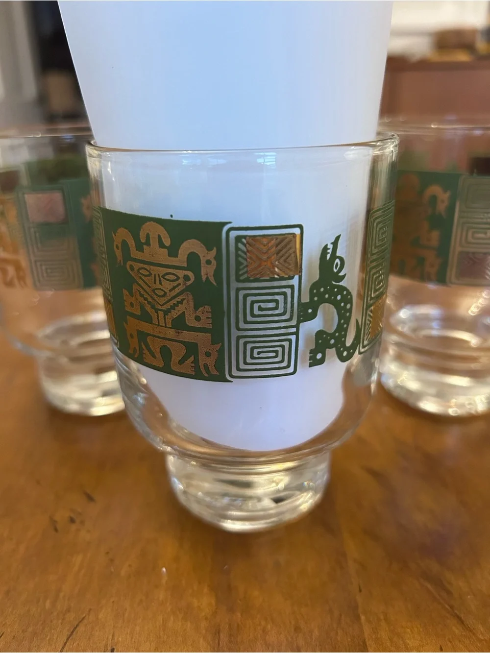 Andes Pattern Federal Rocks Glasses Set of 4